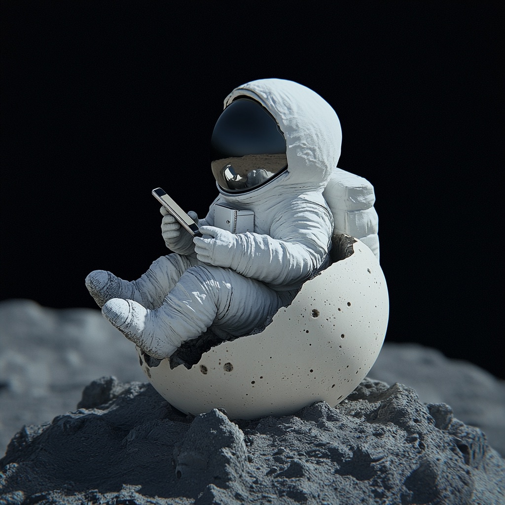 Tiny astronaut